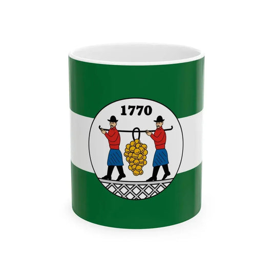 Flag of Lanycsok (Hungary) White Coffee Mug 11oz - Go Mug Yourself