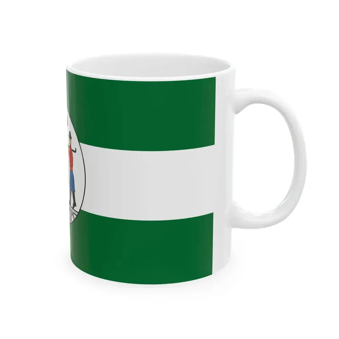 Flag of Lanycsok (Hungary) White Coffee Mug - Go Mug Yourself