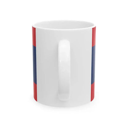 Flag of Laos 16-9 (Laos) White Coffee Mug - Go Mug Yourself