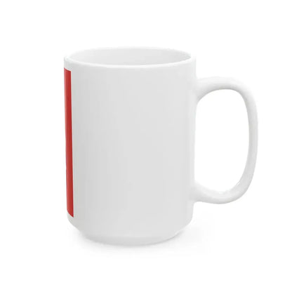 Flag of Laos hanging 1952-1975 (Laos) White Coffee Mug - Go Mug Yourself