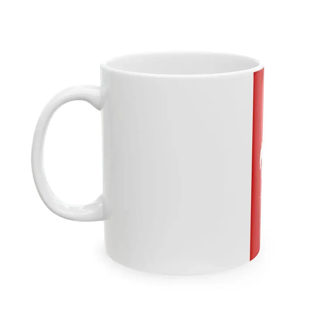 Flag of Laos hanging 1960s (Laos) White Coffee Mug - Go Mug Yourself