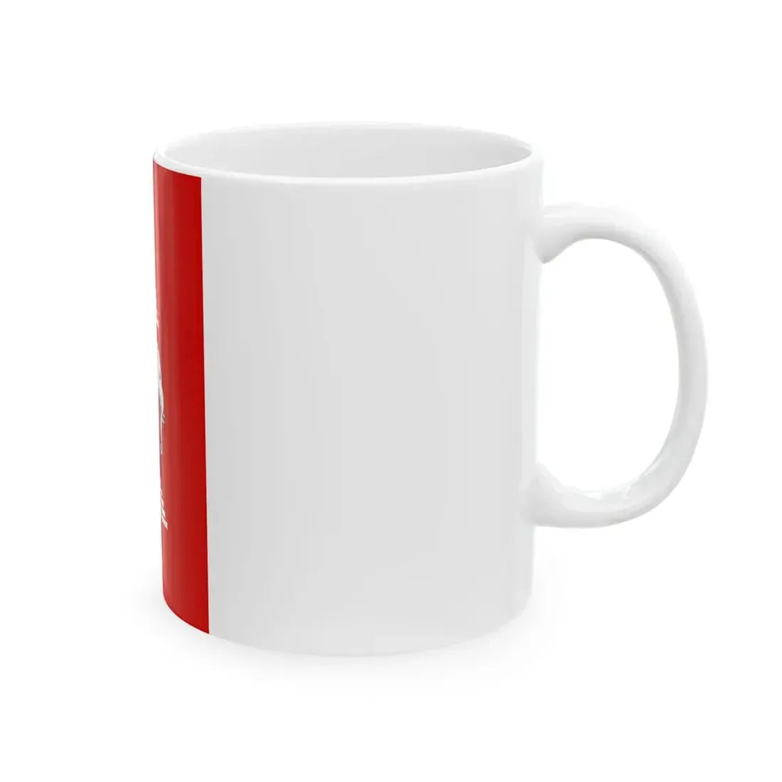 Flag of Laos vertical 1952-1975 (Laos) White Coffee Mug - Go Mug Yourself