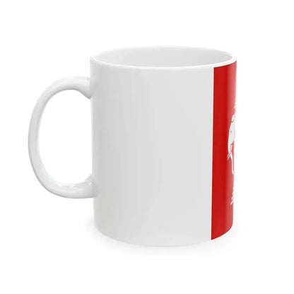 Flag of Laos vertical 1960s (Laos) White Coffee Mug - Go Mug Yourself