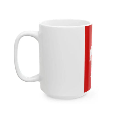 Flag of Laos vertical 1960s (Laos) White Coffee Mug - Go Mug Yourself