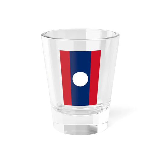 Flag of Laos vertical (Laos) Shot Glass 1.5oz 1.5oz - Go Mug Yourself