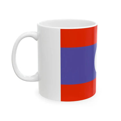 Flag of Laos WFB 2000 (Laos) White Coffee Mug - Go Mug Yourself