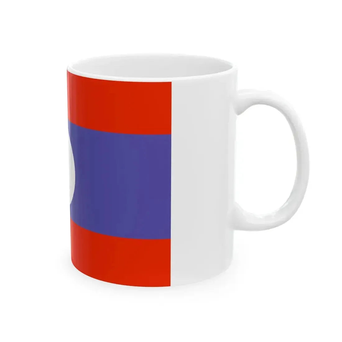 Flag of Laos WFB 2000 (Laos) White Coffee Mug - Go Mug Yourself