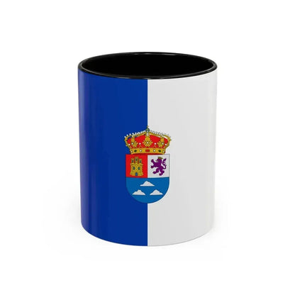 Flag of Las Palmas Spain - Accent Coffee Mug 11oz Black - Go Mug Yourself