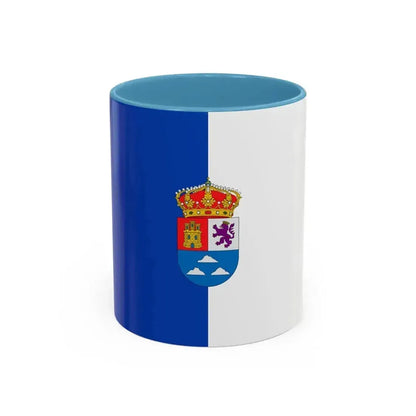 Flag of Las Palmas Spain - Accent Coffee Mug 11oz Light Blue - Go Mug Yourself