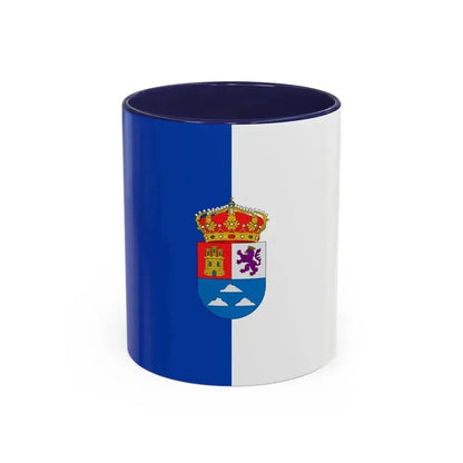 Flag of Las Palmas Spain - Accent Coffee Mug 11oz Navy - Go Mug Yourself
