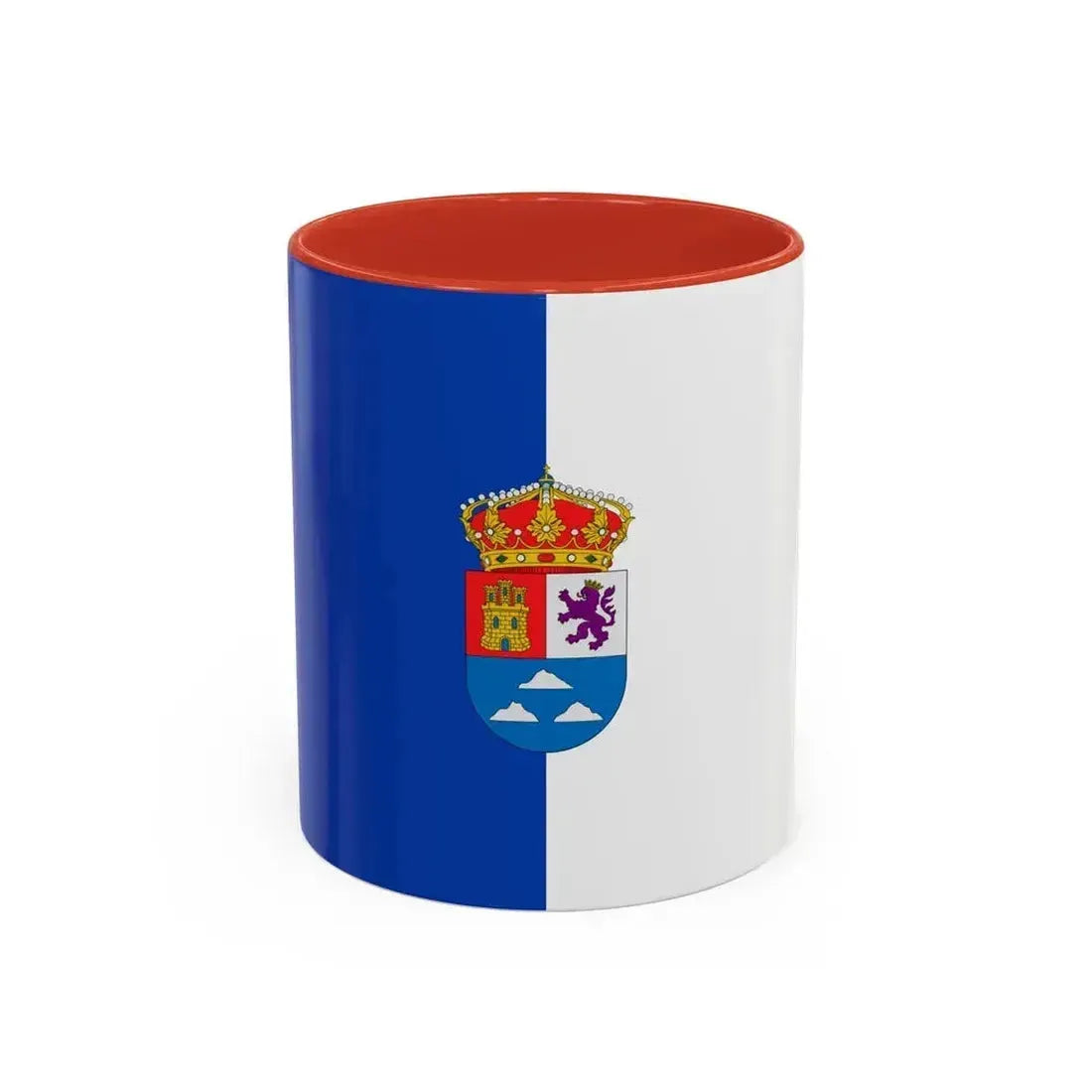 Flag of Las Palmas Spain - Accent Coffee Mug 11oz Red - Go Mug Yourself