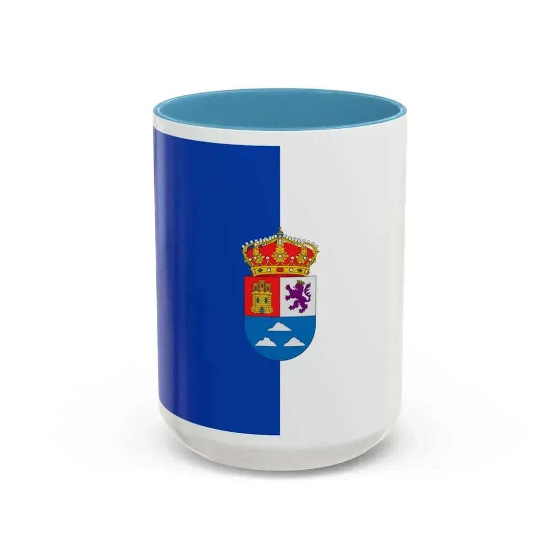 Flag of Las Palmas Spain - Accent Coffee Mug 15oz Light Blue - Go Mug Yourself