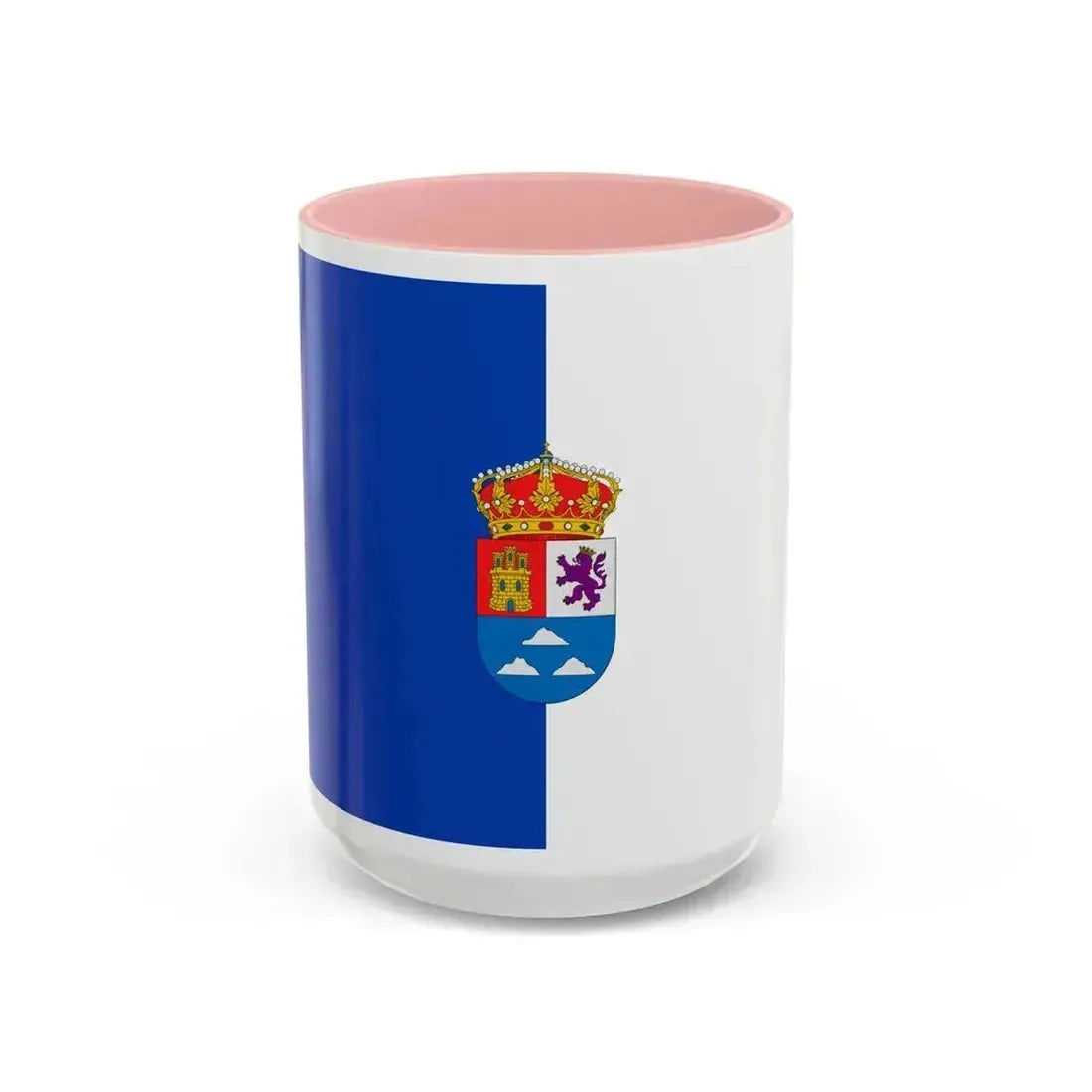 Flag of Las Palmas Spain - Accent Coffee Mug 15oz Pink - Go Mug Yourself
