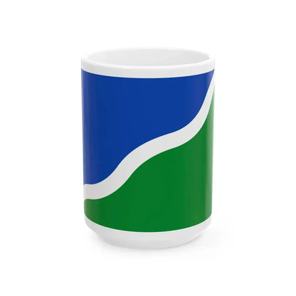 Flag of Lasne (Belgium) White Coffee Mug 15oz - Go Mug Yourself