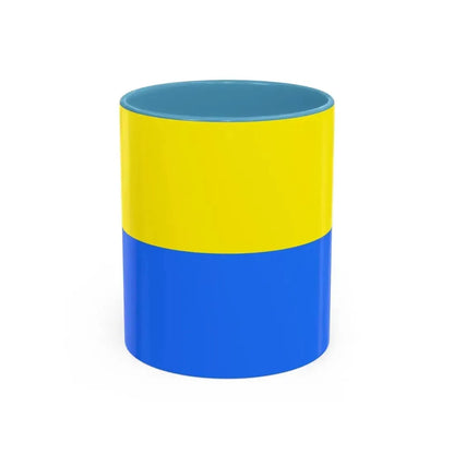 Flag of Latacunga Ecuador - Accent Coffee Mug 11oz Light Blue - Go Mug Yourself