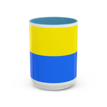 Flag of Latacunga Ecuador - Accent Coffee Mug 15oz Light Blue - Go Mug Yourself