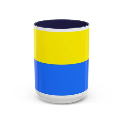 Flag of Latacunga Ecuador - Accent Coffee Mug 15oz Navy - Go Mug Yourself