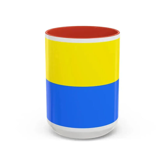 Flag of Latacunga Ecuador - Accent Coffee Mug 15oz Red - Go Mug Yourself