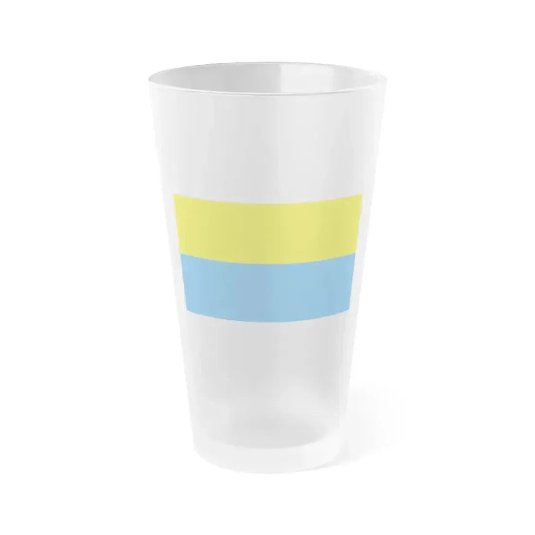 Flag of Latacunga Ecuador - Frosted Pint Glass 16oz 16oz Frosted - Go Mug Yourself