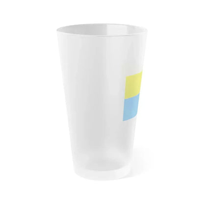 Flag of Latacunga Ecuador - Frosted Pint Glass 16oz - Go Mug Yourself