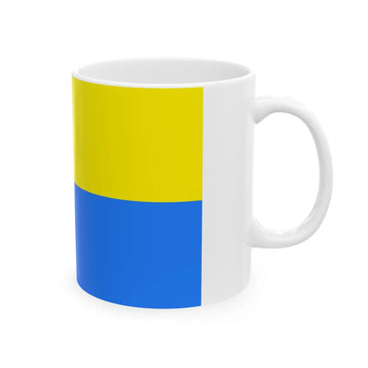 Flag of Latacunga Ecuador - White Coffee Mug-Go Mug Yourself