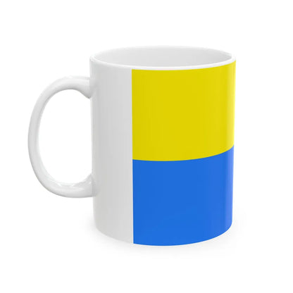 Flag of Latacunga Ecuador - White Coffee Mug-Go Mug Yourself