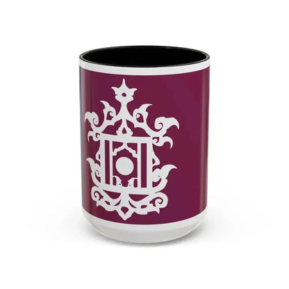 Flag of Late 19th Century Flag of Sulu Malaysia - Accent Coffee Mug 15oz Black - Go Mug Yourself