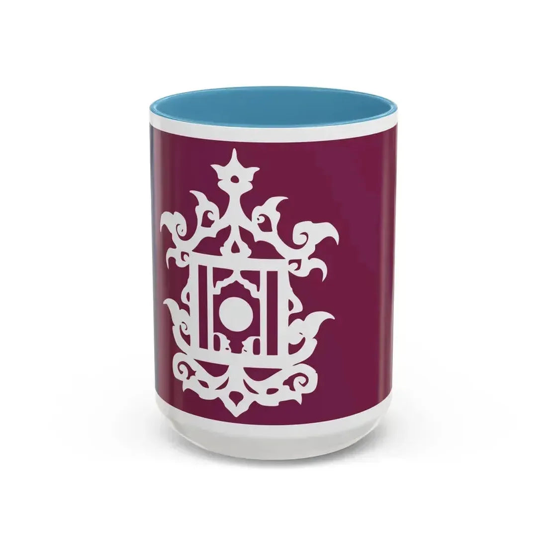 Flag of Late 19th Century Flag of Sulu Malaysia - Accent Coffee Mug 15oz Light Blue - Go Mug Yourself