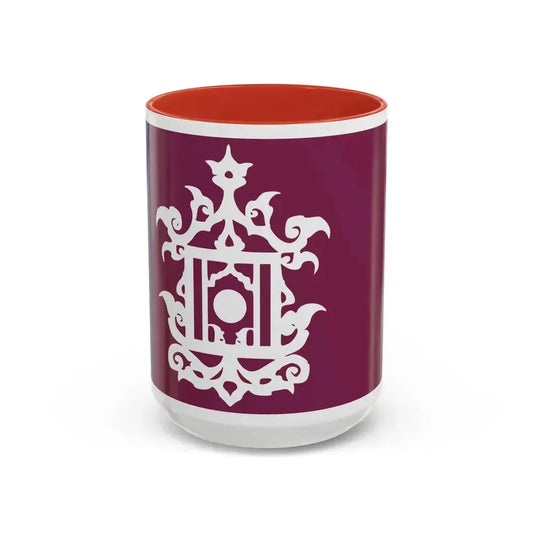 Flag of Late 19th Century Flag of Sulu Malaysia - Accent Coffee Mug 15oz Red - Go Mug Yourself
