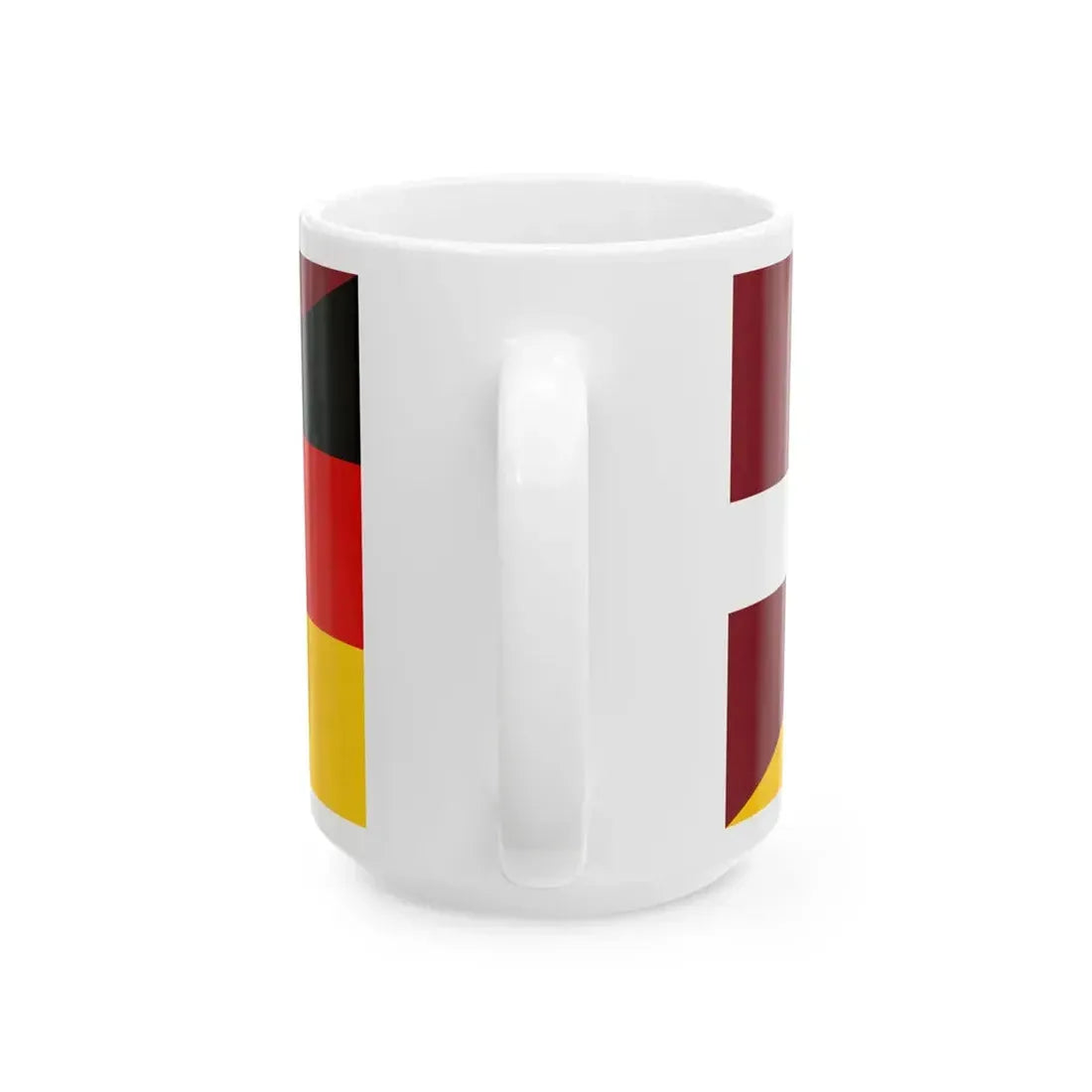 Flag of Latvia and Germany (Germany) White Coffee Mug - Go Mug Yourself