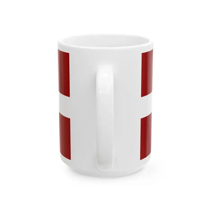 Flag of Latvia colors of 1990 (Latvia) White Coffee Mug - Go Mug Yourself