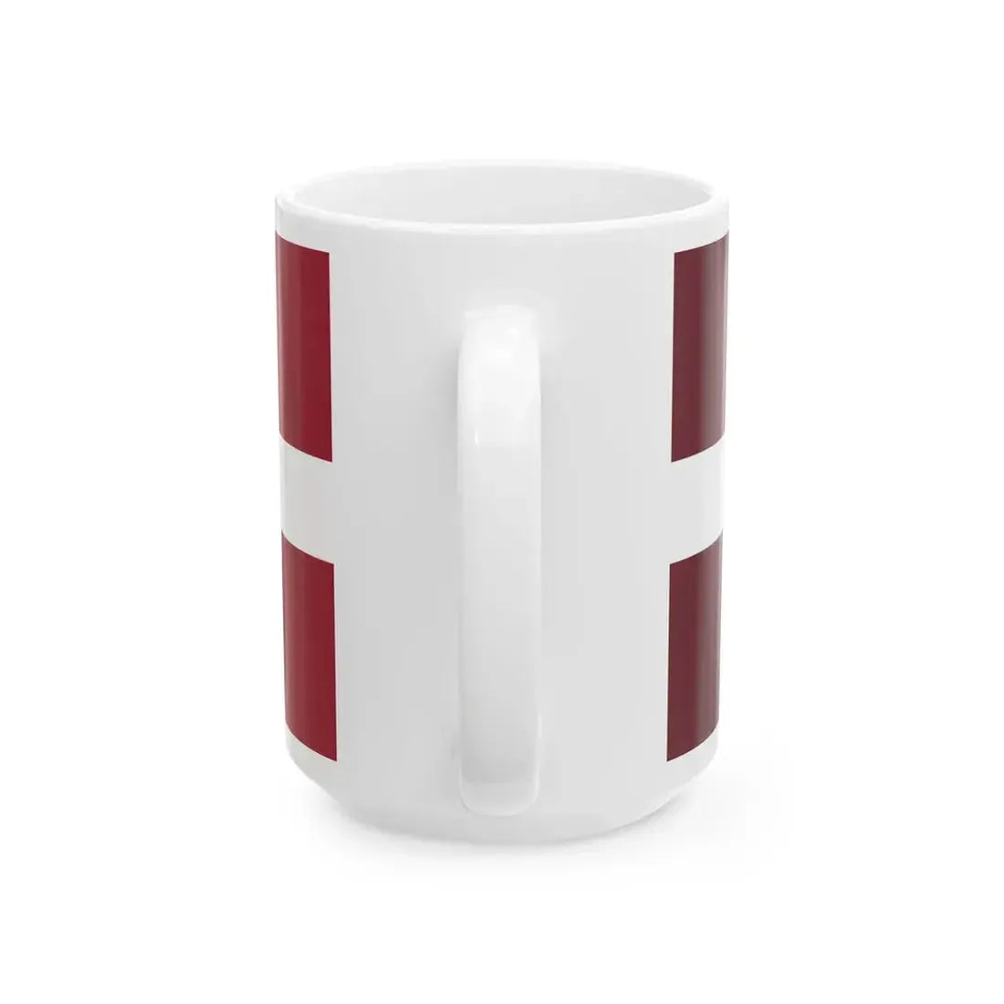 Flag of Latvia colour shade comparison (Latvia) White Coffee Mug - Go Mug Yourself