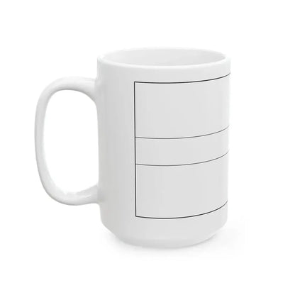 Flag of Latvia colouring page (Latvia) White Coffee Mug - Go Mug Yourself