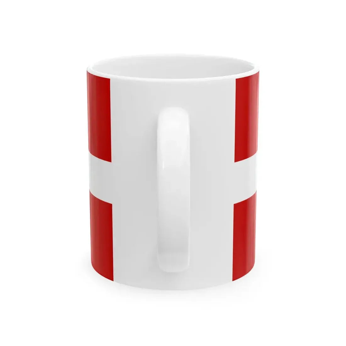 Flag of Latvia Soviet colors (Latvia) White Coffee Mug - Go Mug Yourself