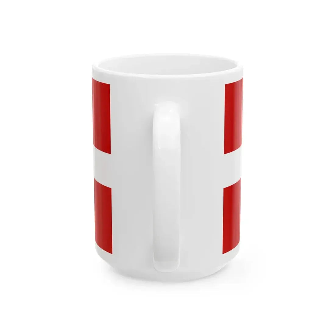 Flag of Latvia Soviet colors (Latvia) White Coffee Mug - Go Mug Yourself