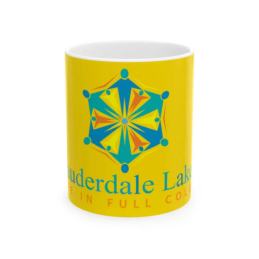 Flag of Lauderdale Lakes Florida (United States) White Coffee Mug 11oz - Go Mug Yourself