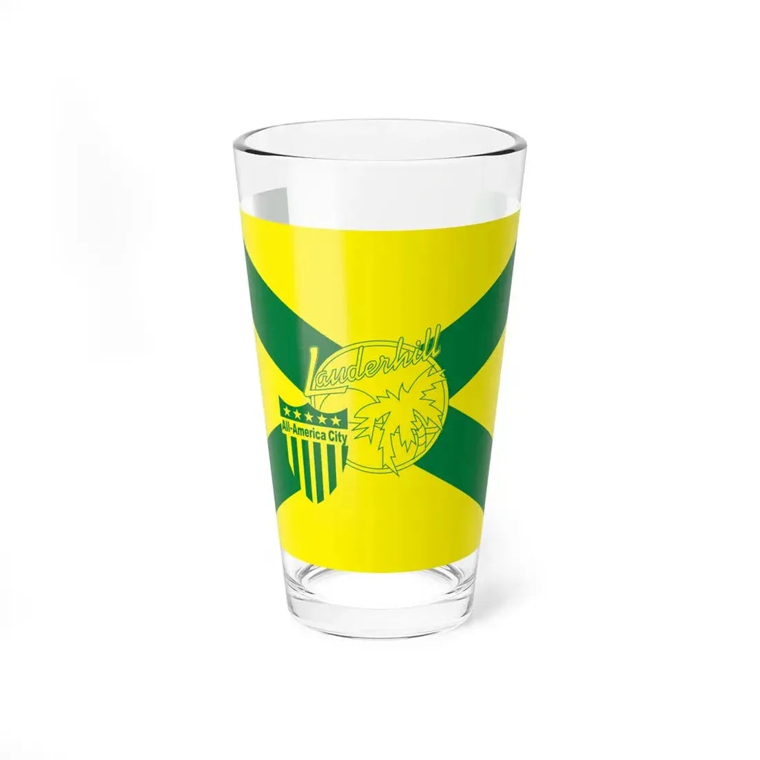 Flag of Lauderhill Florida (United States) Pint Glass 16oz 16oz - Go Mug Yourself