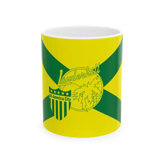 Flag of Lauderhill Florida (United States) White Coffee Mug 11oz - Go Mug Yourself