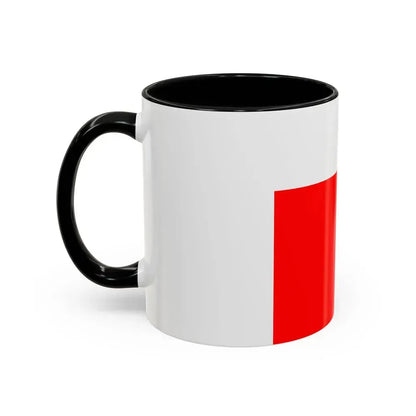 Flag of Lausanne Switzerland - Accent Coffee Mug - Go Mug Yourself