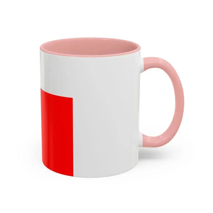 Flag of Lausanne Switzerland - Accent Coffee Mug - Go Mug Yourself