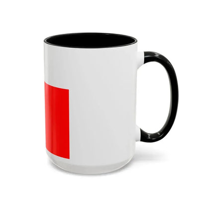 Flag of Lausanne Switzerland - Accent Coffee Mug - Go Mug Yourself