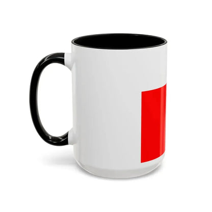 Flag of Lausanne Switzerland - Accent Coffee Mug - Go Mug Yourself