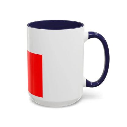 Flag of Lausanne Switzerland - Accent Coffee Mug - Go Mug Yourself
