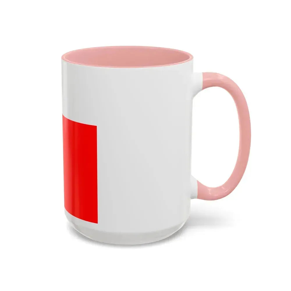 Flag of Lausanne Switzerland - Accent Coffee Mug - Go Mug Yourself
