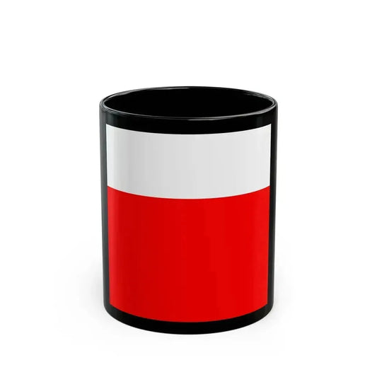 Flag of Lausanne Switzerland - Black Coffee Mug 11oz - Go Mug Yourself
