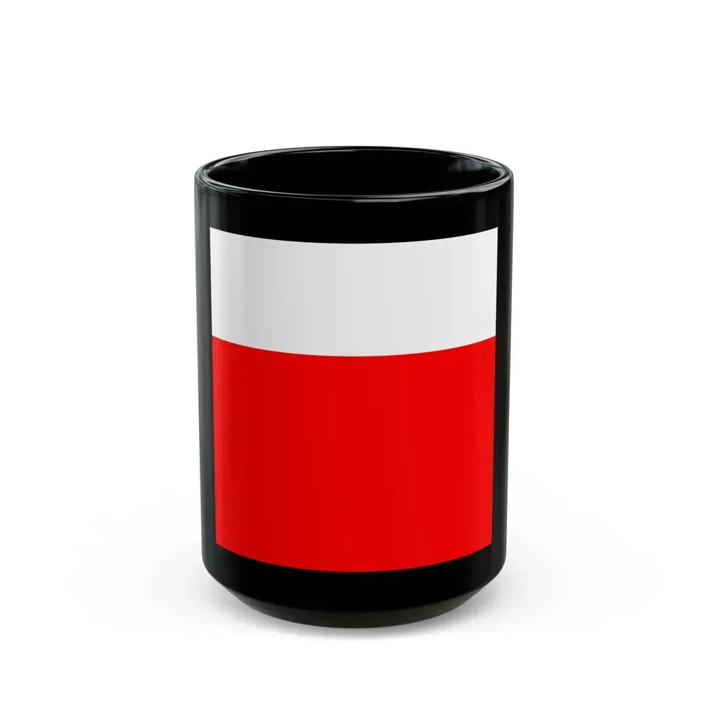 Flag of Lausanne Switzerland - Black Coffee Mug 15oz - Go Mug Yourself