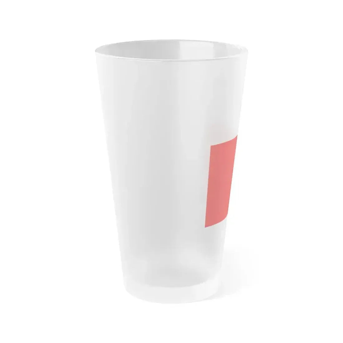 Flag of Lausanne Switzerland - Frosted Pint Glass 16oz - Go Mug Yourself