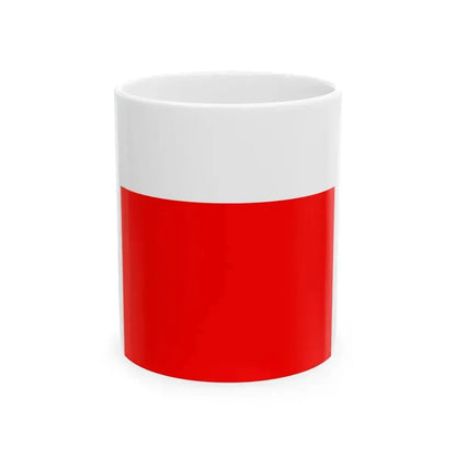 Flag of Lausanne Switzerland - White Coffee Mug 11oz - Go Mug Yourself