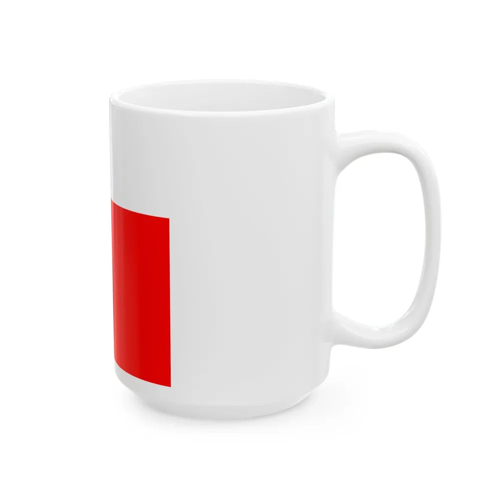 Flag of Lausanne Switzerland - White Coffee Mug-Go Mug Yourself