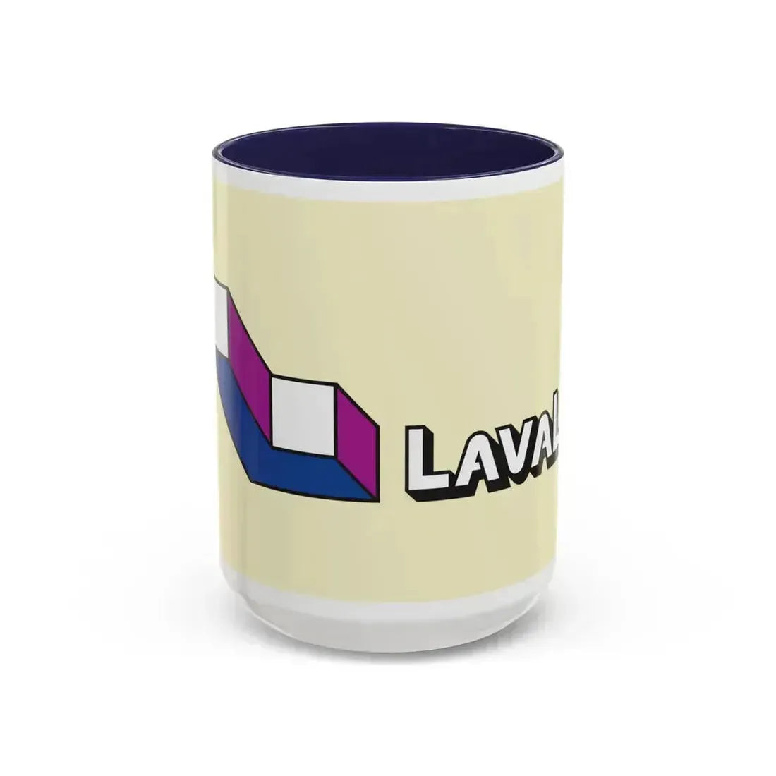 Flag of Laval Quebec Canada - Accent Coffee Mug 15oz Navy - Go Mug Yourself
